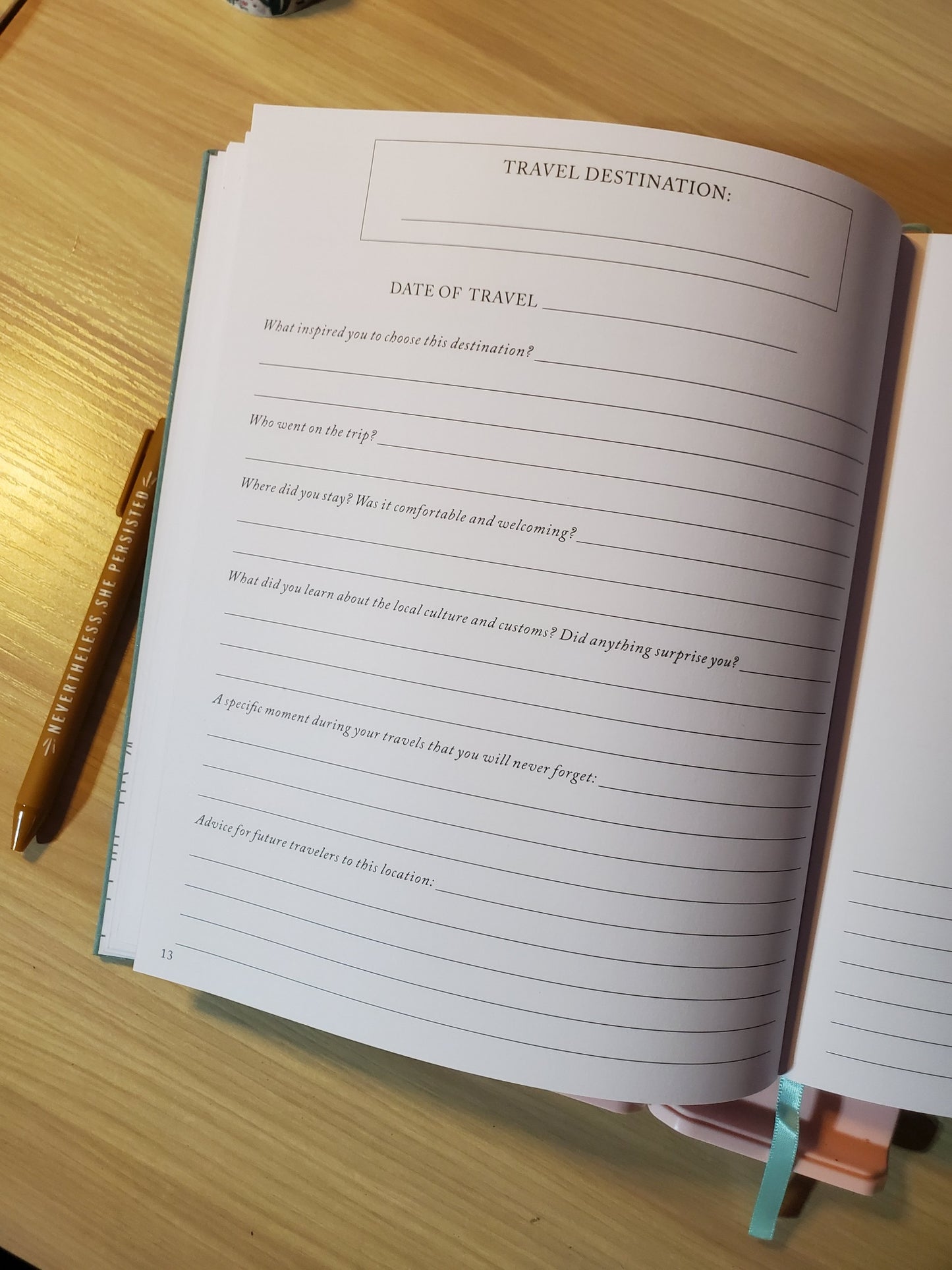 Travel Journal with Pen