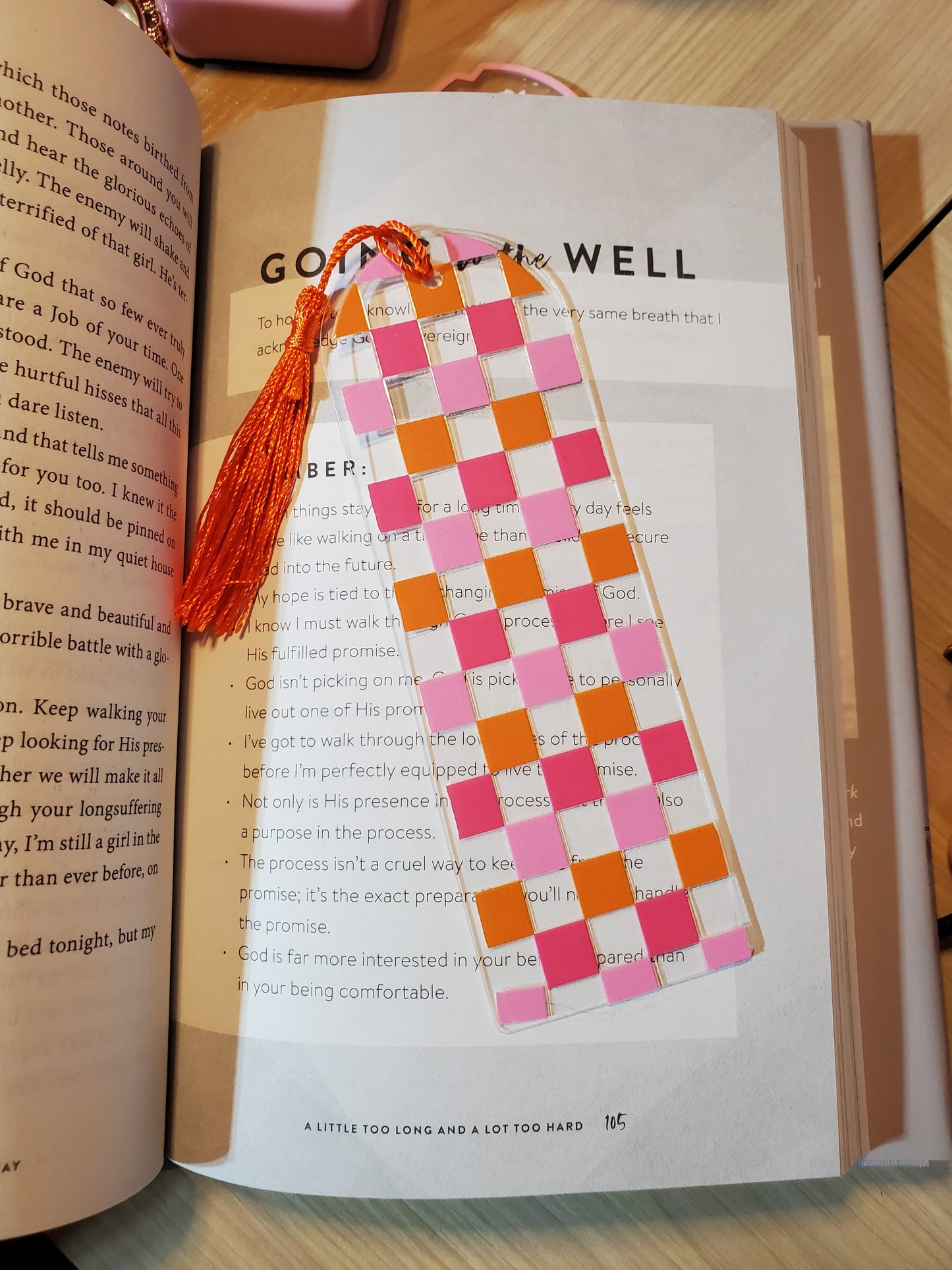 Colorful Checkerboard Bookmark