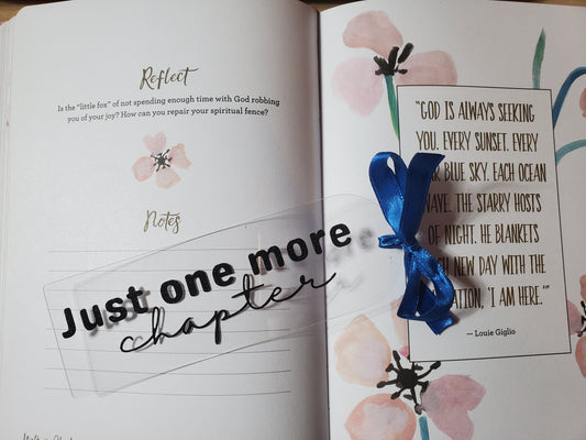 One more chapter - Acrylic Bookmark