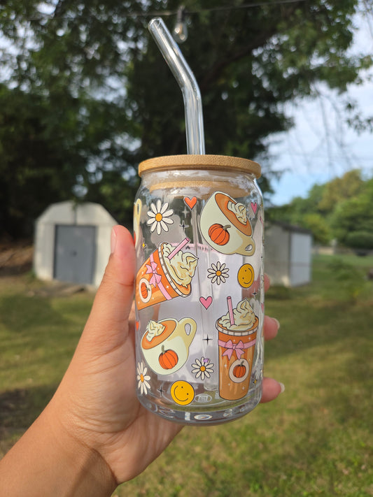 Pumpkin  Spice - Glass Cup