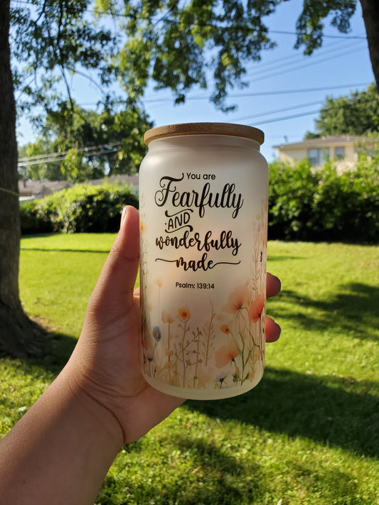 Wonderfully Made - Glass Cup